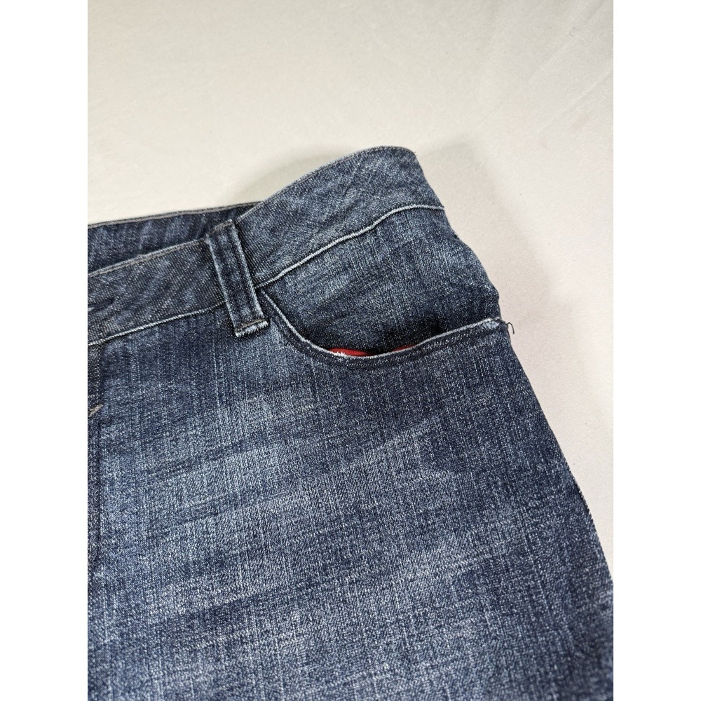 Ooh La La Bootcut Boogie Jeans Women's 14 Blue Bootcut Denim Embroidered 32L - Picture 6 of 11